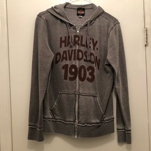 Harley Davidson zip up hoodie